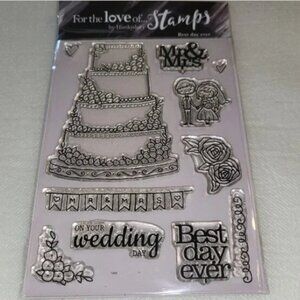 Hunkydory For the Love of Stamps Best Day Ever Wedding Clear Stamps Marriage